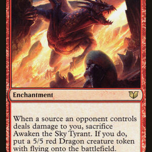 Commander 2015 - 24 - Awaken the Sky Tyrant - Rare - R - Non-foil (Front)