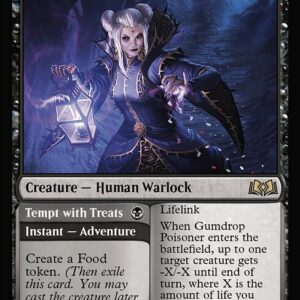 Wilds of Eldraine - 93 - Gumdrop Poisoner // Tempt with Treats - Rare - B - Non-foil (Front)