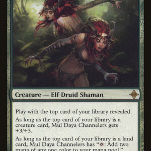 Rise of the Eldrazi - 198 - Mul Daya Channelers - Rare - G - Non-foil (Front)