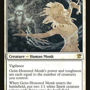 Innistrad - 17 - Geist-Honored Monk - Rare - W - Non-foil (Front)