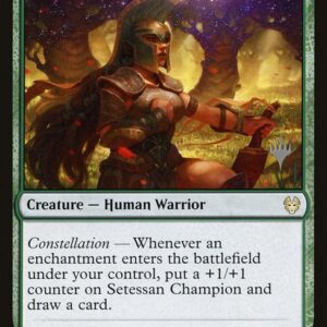 Theros Beyond Death Promos - 198p - Setessan Champion - Rare - G - Foil - Promo (Front)