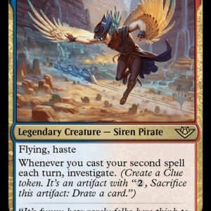 Outlaws of Thunder Junction Promos - 219p - Malcolm, the Eyes - Rare - UR - Foil - Promo (Front)