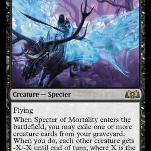Wilds of Eldraine - 107 - Specter of Mortality - Rare - B - Non-foil (Front)