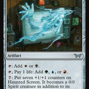 Duskmourn: House of Horror - 250 - Haunted Screen - Uncommon - C - Non-foil (Front)