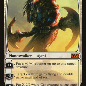 Magic 2013 - 1 - Ajani, Caller of the Pride - Mythic - W - Non-foil (Front)