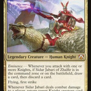 March of the Machine Commander - 5 - Sidar Jabari of Zhalfir - Mythic - Multi - Non-foil (Front)
