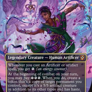 Aetherdrift Commander - 3 - Saheeli, Radiant Creator - Mythic - Multi - Non-foil (Front)