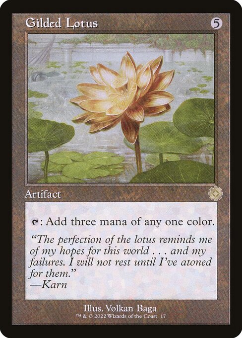 The Brothers' War Retro Artifacts - 17 - Gilded Lotus - Rare - C - Non-foil (Front)