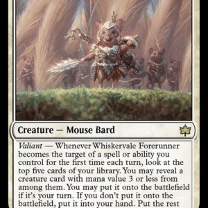 Bloomburrow - 40 - Whiskervale Forerunner - Rare - W - Non-foil (Front)
