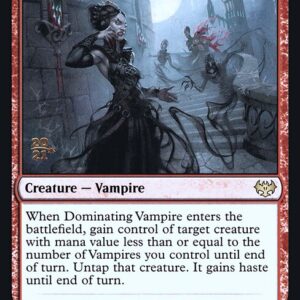 Innistrad: Crimson Vow Promos - 154s - Dominating Vampire - Rare - R - Foil - Datestamped Promo (Front)