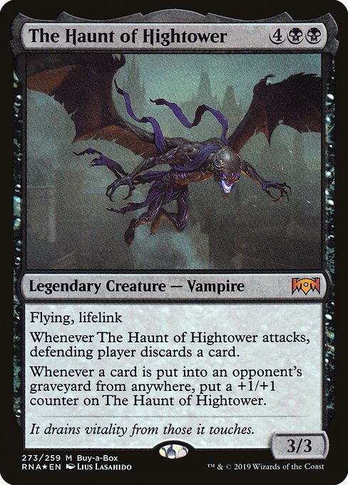 Ravnica Allegiance - 273 - The Haunt of Hightower - Mythic - B - Foil - Promo (Front)