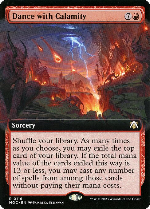 March of the Machine Commander - 116 - Dance with Calamity - Rare - R - Non-foil (Front)