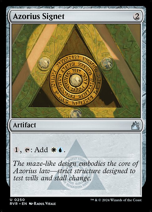 Ravnica Remastered - 250 - Azorius Signet - Uncommon - C - Non-foil (Front)