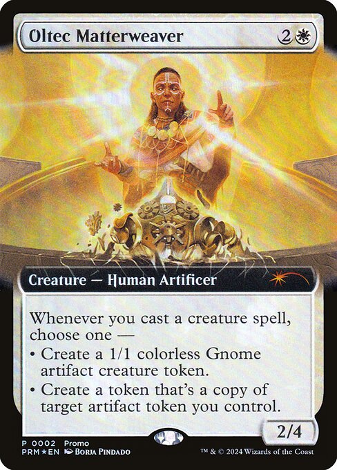 Wizards Play Network 2024 - 12 - Oltec Matterweaver - Mythic - W - Foil - Promo (Front)