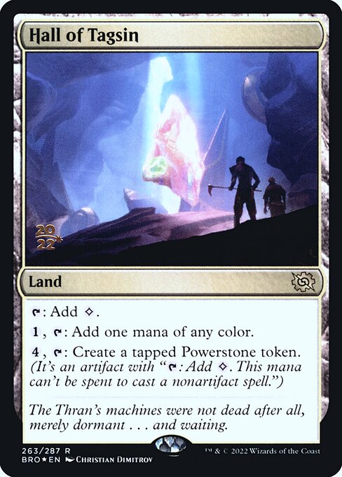 The Brothers' War Promos - 263s - Hall of Tagsin - Rare - C - Foil - Datestamped Promo (Front)