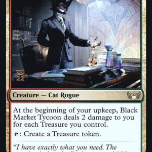 Streets of New Capenna Promos - 167s - Black Market Tycoon - Rare - RG - Foil - Datestamped Promo (Front)