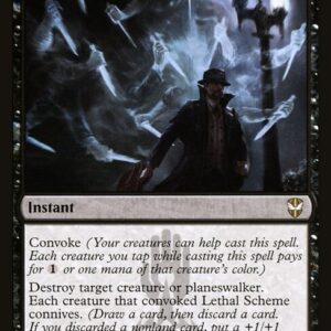 New Capenna Commander - 36 - Lethal Scheme - Rare - B - Non-foil (Front)