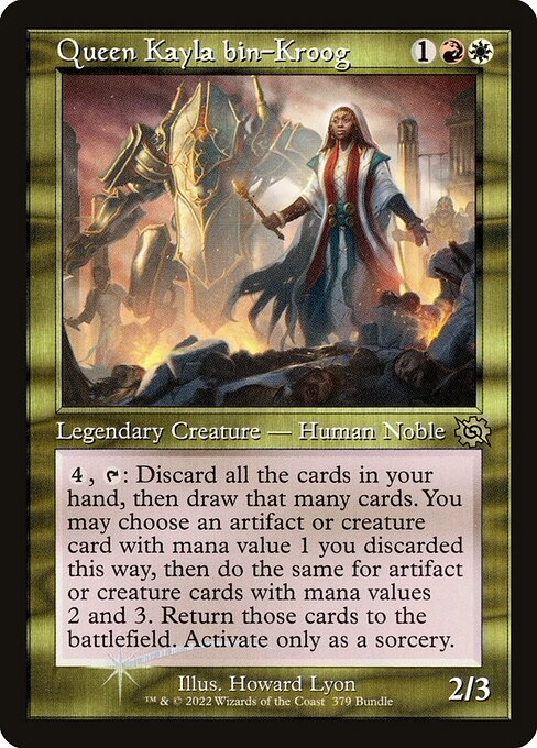 The Brothers' War - 379 - Queen Kayla bin-Kroog - Rare - WR - Foil - Promo (Front)