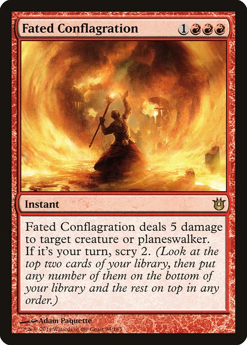 Born of the Gods - 94 - Fated Conflagration - Rare - R - Non-foil (Front)