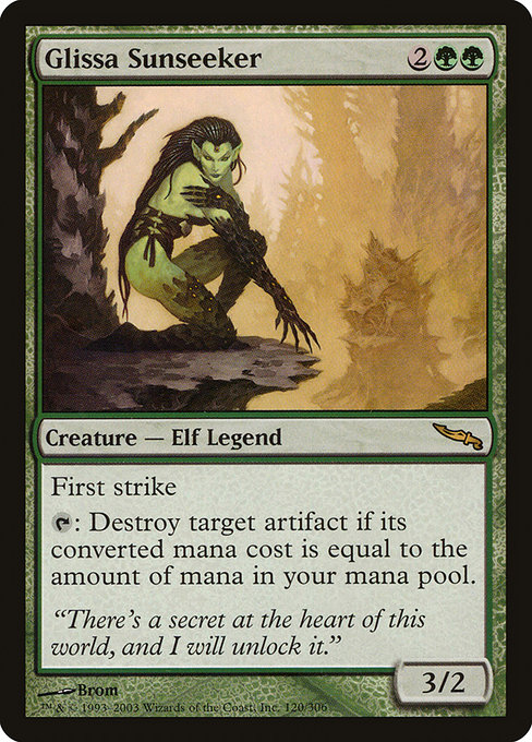Mirrodin - 120 - Glissa Sunseeker - Rare - G - Non-foil (Front)