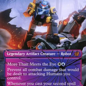 Transformers - 25 - Goldbug, Humanity's Ally // Goldbug, Scrappy Scout - Mythic - C - Non-foil (Front)