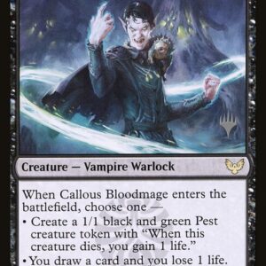 Strixhaven: School of Mages Promos - 66p - Callous Bloodmage - Rare - B - Foil - Promo (Front)