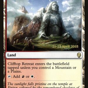 Dominaria Promos - 239s - Clifftop Retreat - Rare - C - Foil - Datestamped Promo (Front)