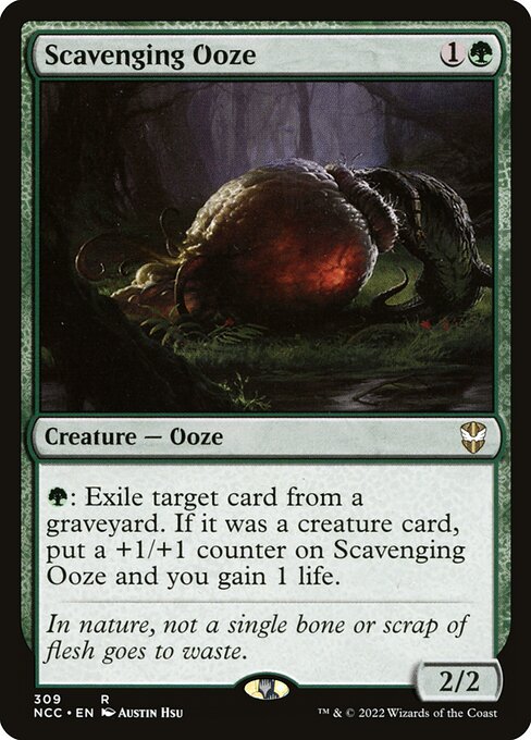 New Capenna Commander - 309 - Scavenging Ooze - Rare - G - Non-foil (Front)