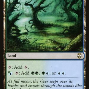 New Capenna Commander - 402 - Flooded Grove - Rare - C - Non-foil (Front)