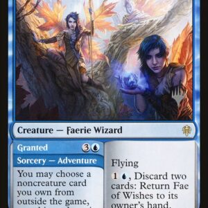 Throne of Eldraine Promos - 44p - Fae of Wishes // Granted - Rare - U - Non-foil - Promo (Front)