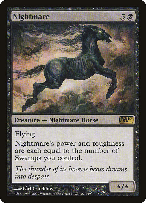 Magic 2010 - 107 - Nightmare - Rare - B - Foil (Front)