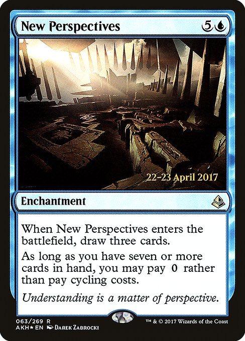 Amonkhet Promos - 63s - New Perspectives - Rare - U - Foil - Datestamped Promo (Front)