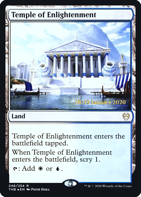 Theros Beyond Death Promos - 246s - Temple of Enlightenment - Rare - C - Foil - Datestamped Promo (Front)