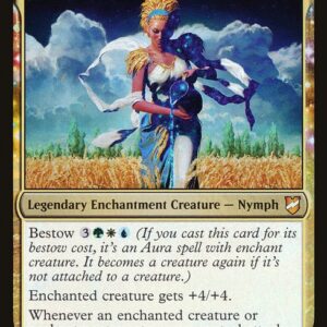 Commander 2018 - 42 - Kestia, the Cultivator - Mythic - Multi - Foil (Front)