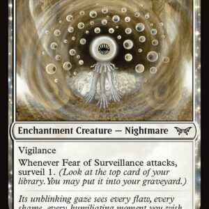 Duskmourn: House of Horror - 11 - Fear of Surveillance - Common - W - Non-foil (Front)