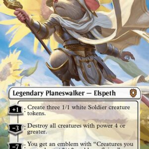 Bloomburrow Commander - 97 - Elspeth, Sun's Champion - Mythic - W - Non-foil (Front)