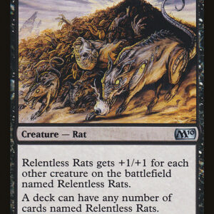 Magic 2010 - 108 - Relentless Rats - Uncommon - B - Non-foil (Front)