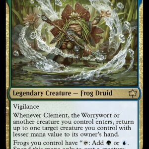 Bloomburrow - 209 - Clement, the Worrywort - Rare - UG - Non-foil (Front)