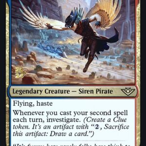 Outlaws of Thunder Junction Promos - 219s - Malcolm, the Eyes - Rare - UR - Foil - Datestamped Promo (Front)