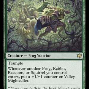 Bloomburrow - 202 - Valley Mightcaller - Rare - G - Foil (Front)