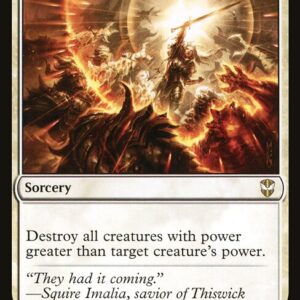 New Capenna Commander - 200 - Fell the Mighty - Rare - W - Non-foil (Front)