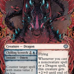 Tarkir: Dragonstorm - 316 - Runescale Stormbrood // Chilling Screech - Uncommon - R - Non-foil (Front)