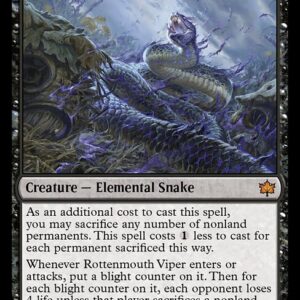 Bloomburrow - 107 - Rottenmouth Viper - Mythic - B - Non-foil (Front)
