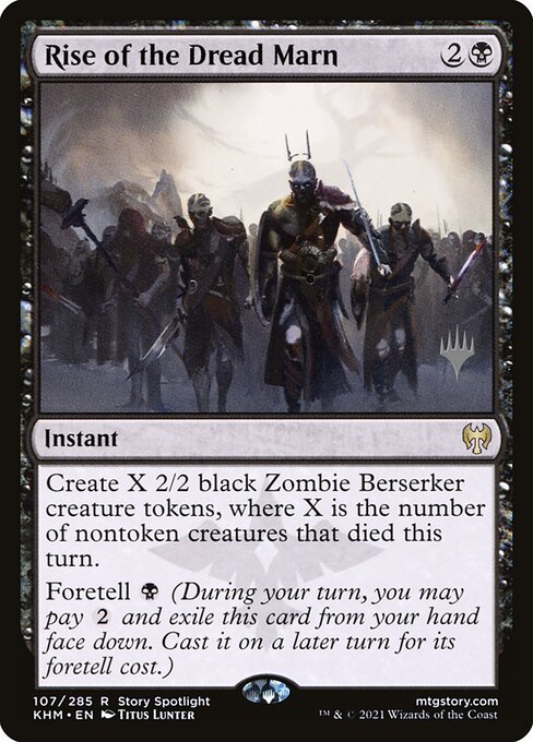 Kaldheim Promos - 107p - Rise of the Dread Marn - Rare - B - Foil - Promo (Front)