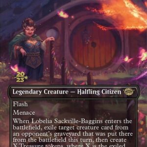 Tales of Middle-earth Promos - 399s - Lobelia Sackville-Baggins - Rare - B - Foil - Datestamped Promo (Front)