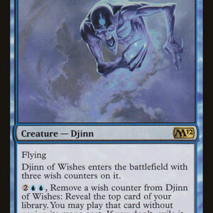 Magic 2012 - 51 - Djinn of Wishes - Rare - U - Non-foil (Front)