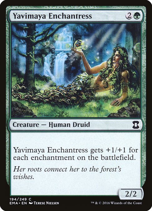 Eternal Masters - 194 - Yavimaya Enchantress - Common - G - Non-foil (Front)