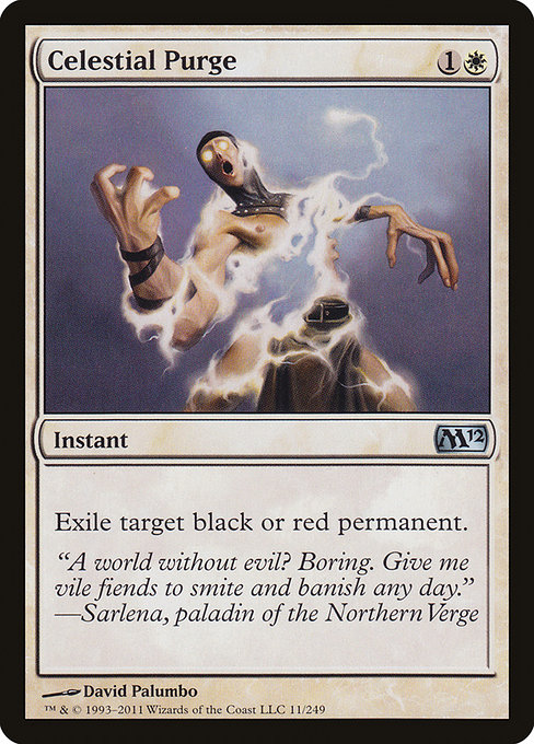 Magic 2012 - 11 - Celestial Purge - Uncommon - W - Non-foil (Front)