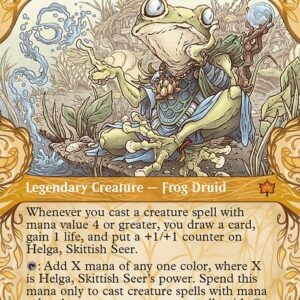 Bloomburrow - 332 - Helga, Skittish Seer - Mythic - Multi - Foil (Front)