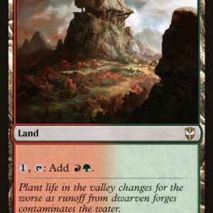 New Capenna Commander - 414 - Mossfire Valley - Rare - C - Non-foil (Front)